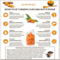 Organic Hemp oil infused Turmeric Curcumin Ginger BioPerine Chewable Gummies